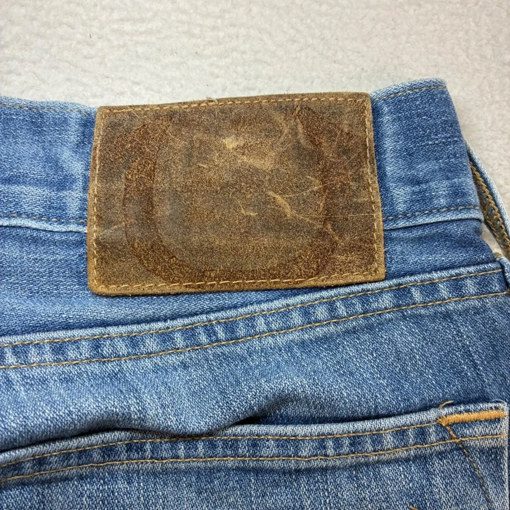 Vintage True Religion Bobby Jeans Men 33x30 Blue Faded Whiskered Distressed USA